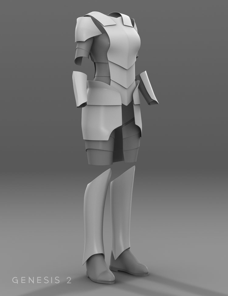 Mercenary Maid for Genesis 2 Female(s) by: Valandar, 3D Models by Daz 3D
