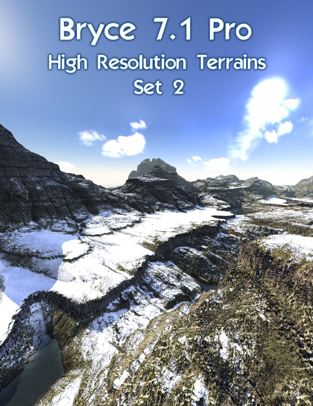 Bryce 7.1 Pro - High Resolution Terrains - Set 2 by: HoroDavid Brinnen, 3D Models by Daz 3D