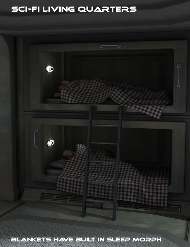 Sci-Fi Living Quarters Sci-Fi Living Quarters by: FirstBastion, 3D Models by Daz 3D