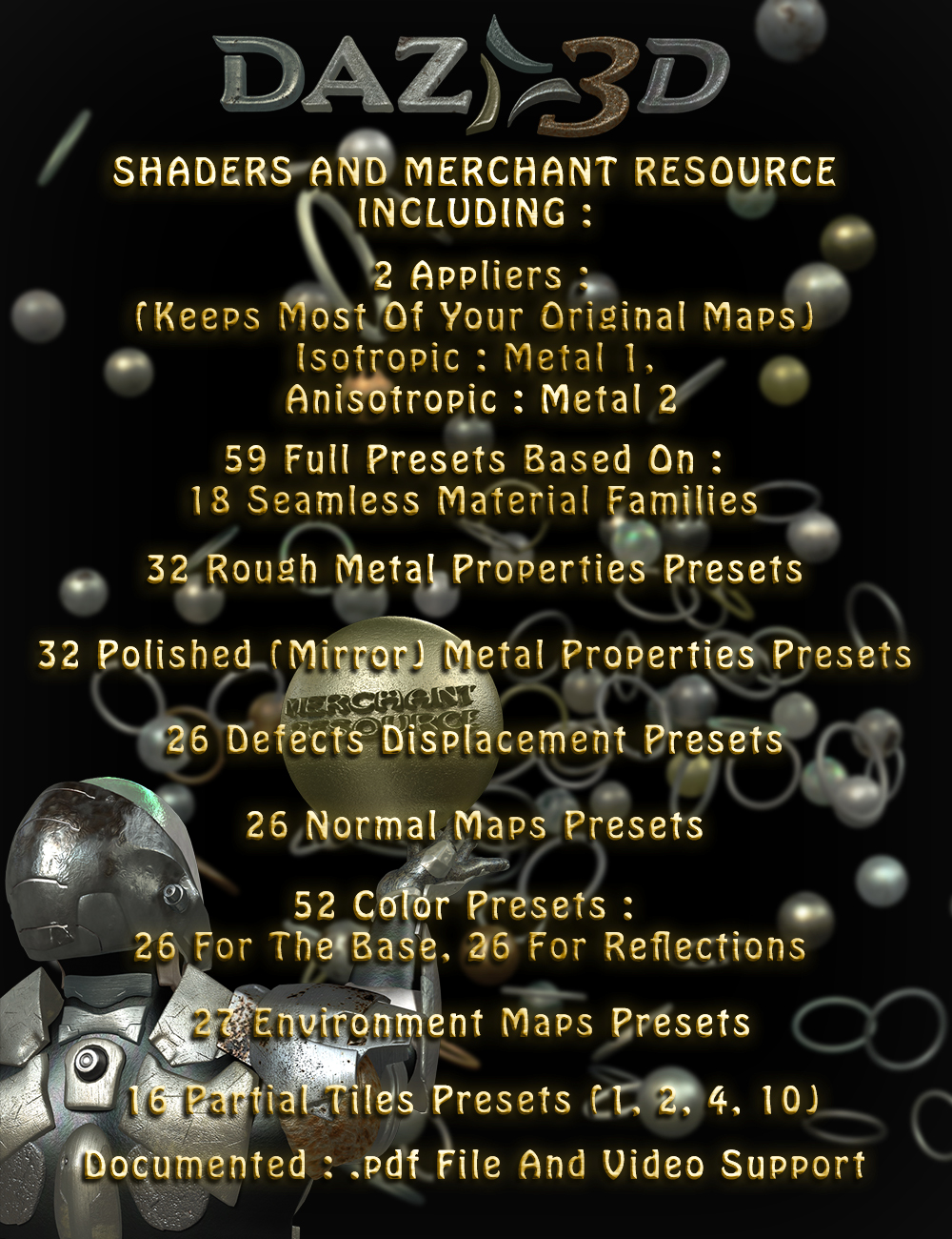 Advanced Metal Creator Advanced Metal Creator by: V3Digitimes, 3D Models by Daz 3D