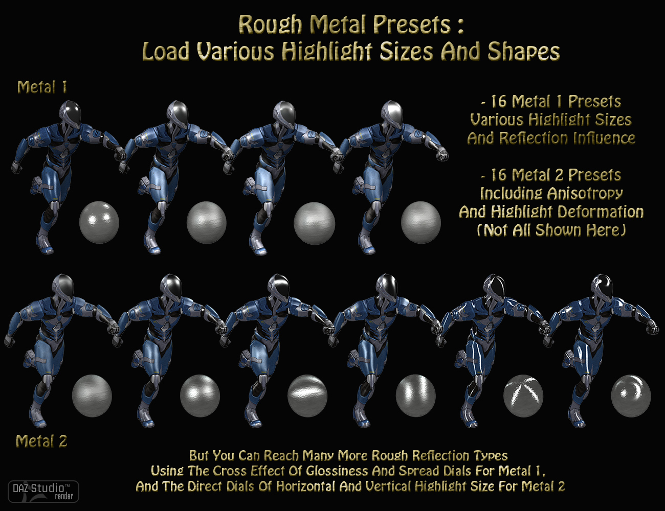 Advanced Metal Creator Advanced Metal Creator by: V3Digitimes, 3D Models by Daz 3D