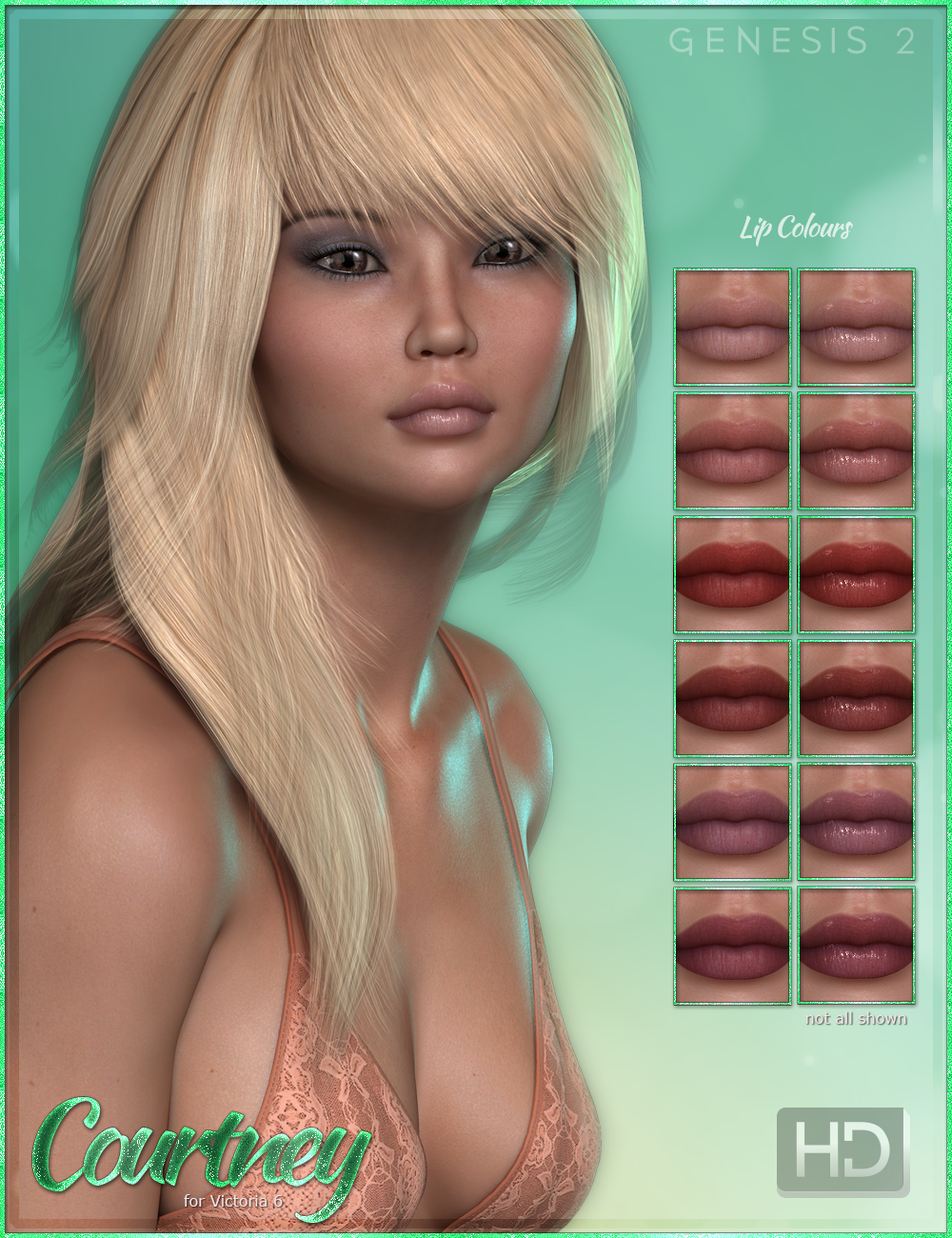 FW Courtney HD FW Courtney HD by: Fred Winkler Art, 3D Models by Daz 3D