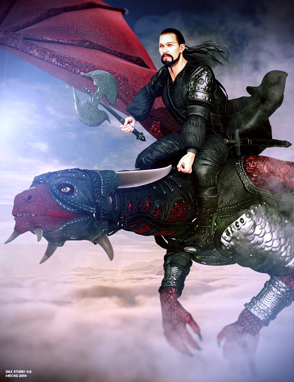Mec4D Dragon Rider for Genesis 2 Male(s) by: Mec4D, 3D Models by Daz 3D