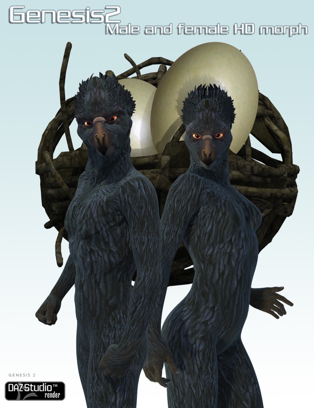Genesis 2 Raven by: The AntFarm, 3D Models by Daz 3D
