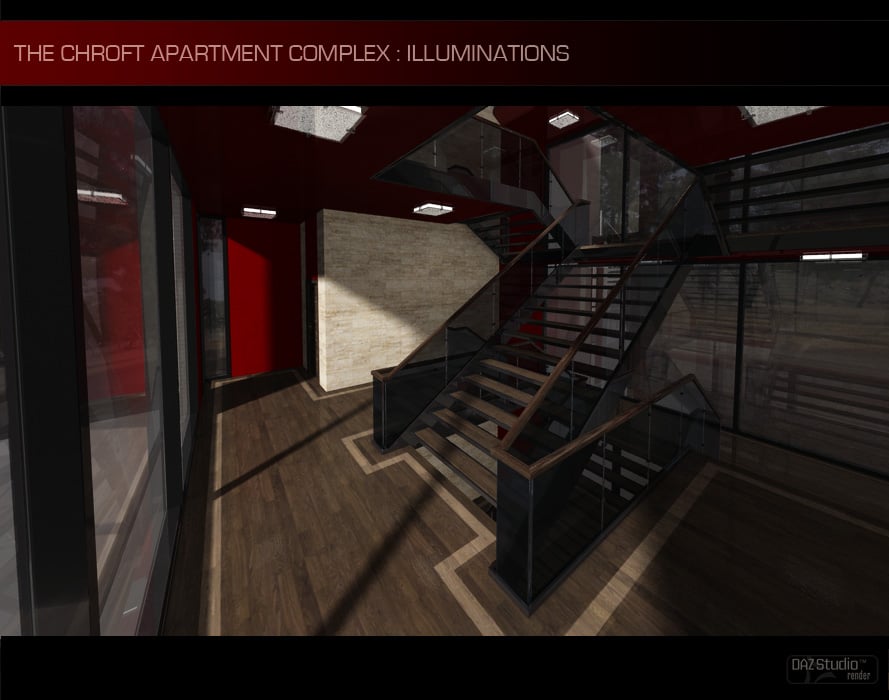 Chroft Apartment Complex Illuminations Kit Chroft Apartment Complex Illuminations Kit by: ForbiddenWhispers, 3D Models by Daz 3D