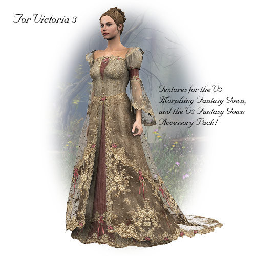 Rose Gown by: LaurieS, 3D Models by Daz 3D