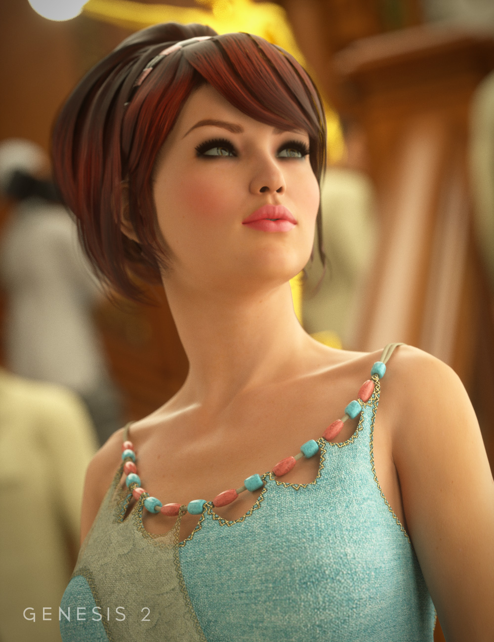 Corvidae Dress for Genesis 2 Female(s) by: MadaSarsa, 3D Models by Daz 3D