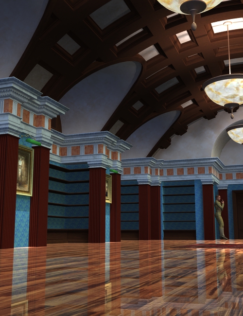 Vaulted Hall by: KRAIG, 3D Models by Daz 3D