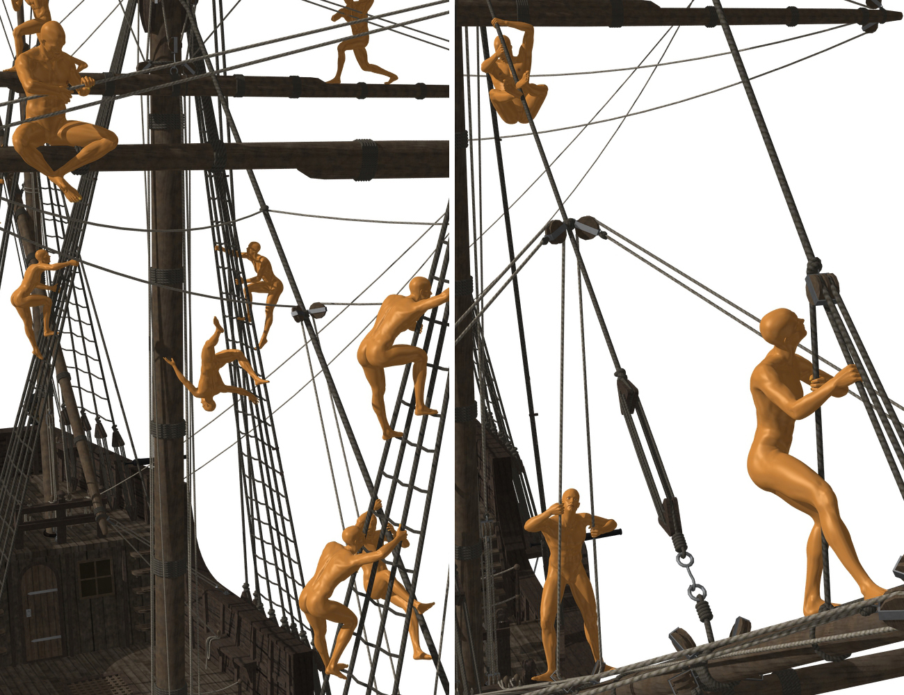 Merchant Crew Action by: Don Albert, 3D Models by Daz 3D