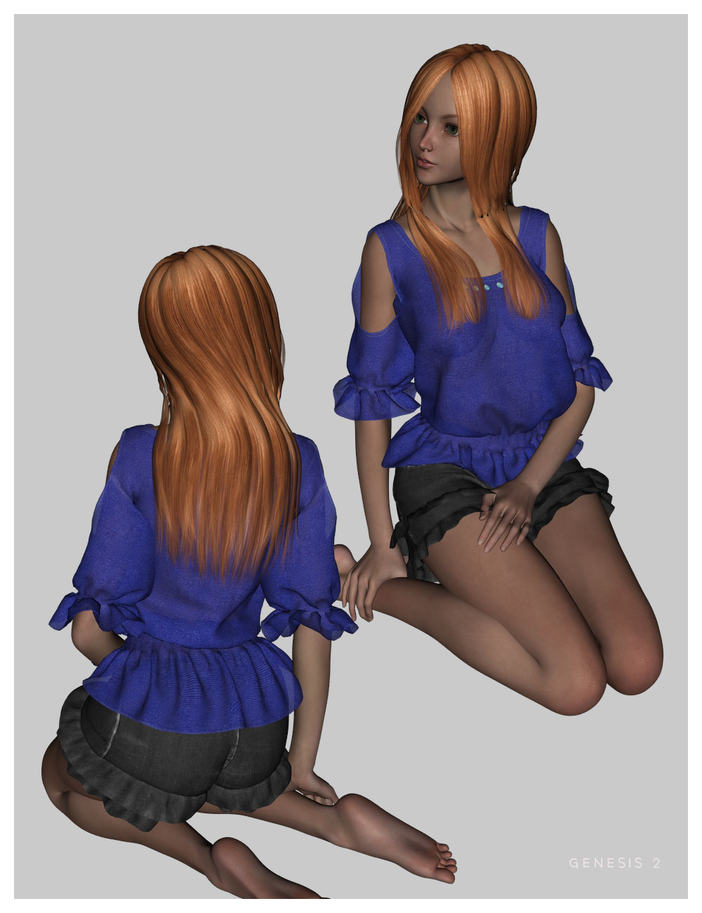 Young Shirt For Genesis 2 Female(s) Young Shirt For Genesis 2 Female(s) by: Cute3D, 3D Models by Daz 3D