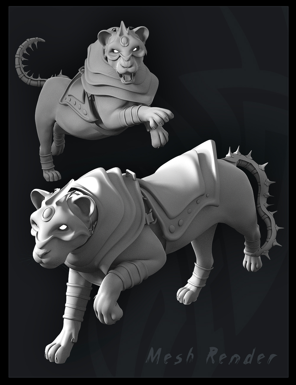 Battle Cat by: IgnisSerpentus, 3D Models by Daz 3D
