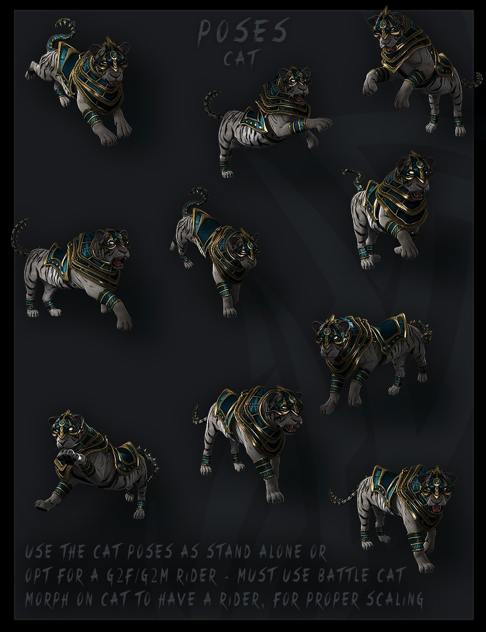 Battle Cat by: IgnisSerpentus, 3D Models by Daz 3D