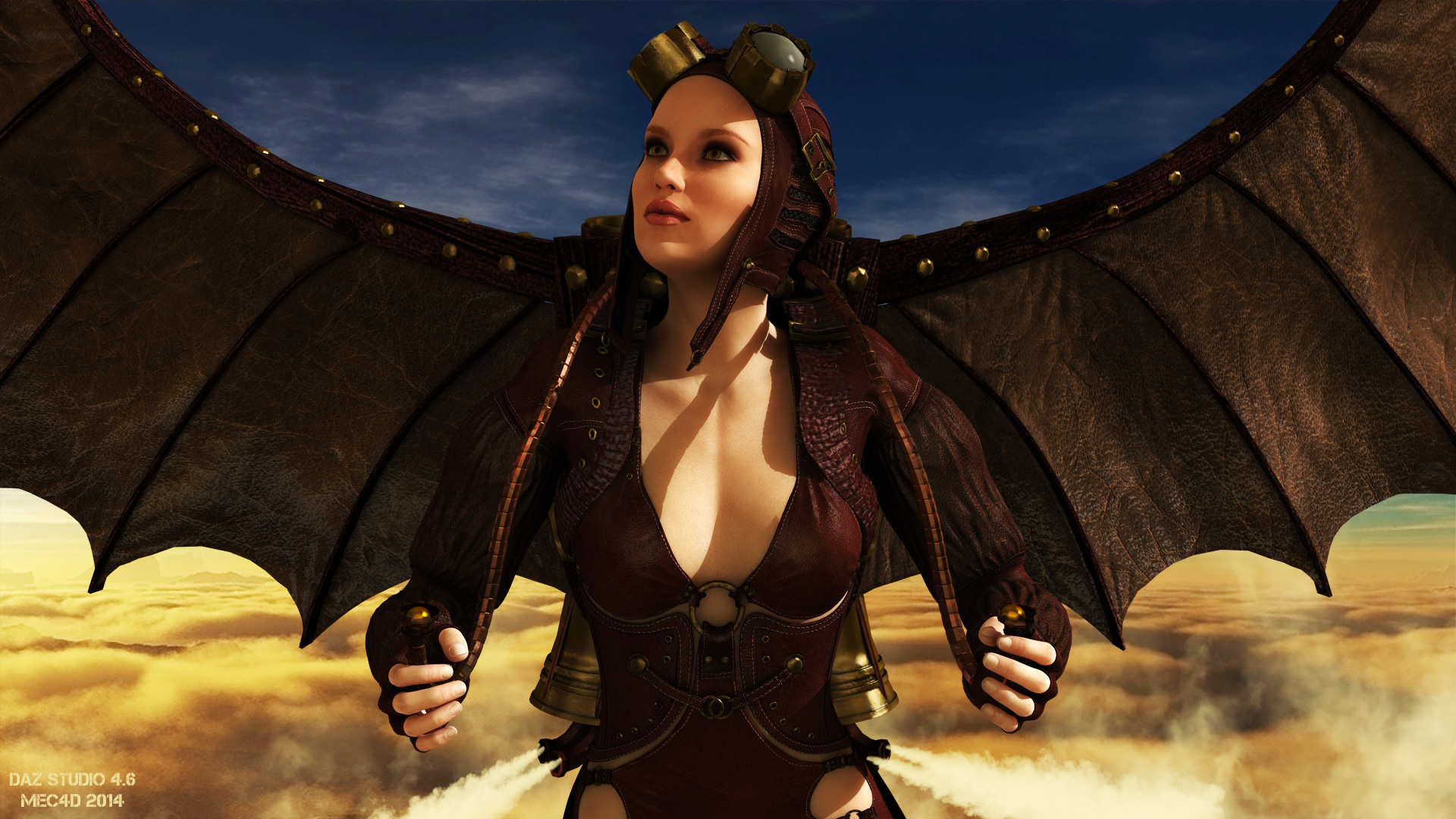 Mec4D The Aviatrix for Genesis 2 Female(s) by: Mec4D, 3D Models by Daz 3D
