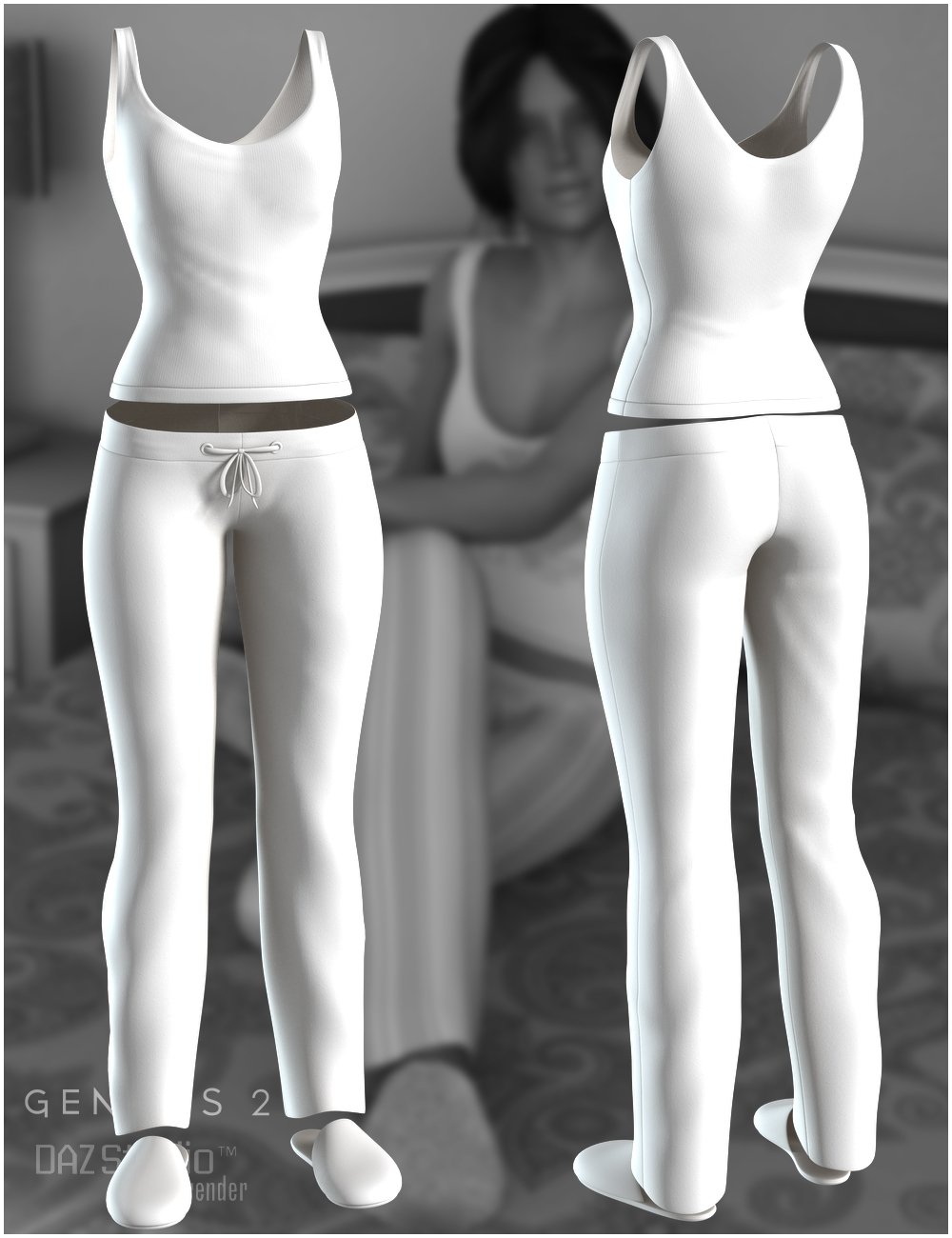 Nitetime Outfit for Genesis 2 Female(s) by: Nikisatez, 3D Models by Daz 3D