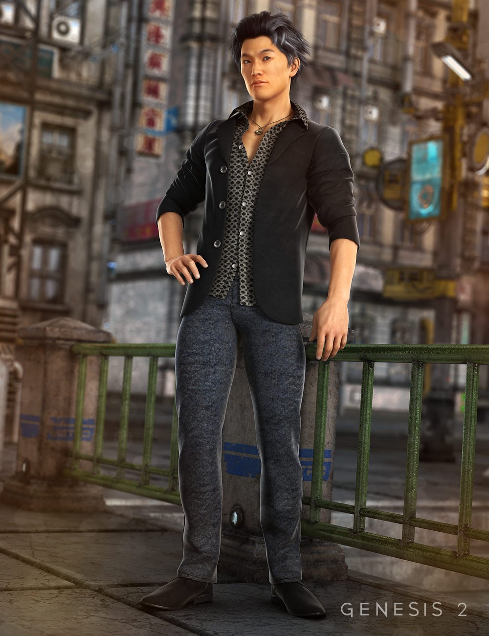 Yakuza Outfit for Genesis 2 Male(s)