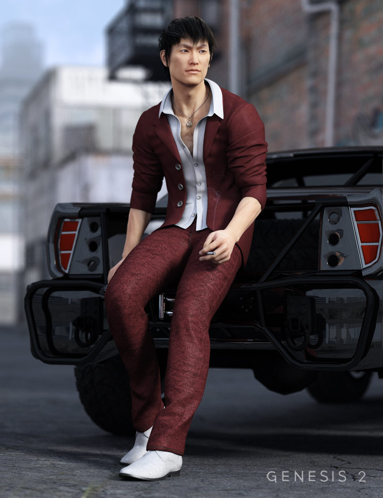 Yakuza Outfit Textures by: Sarsa, 3D Models by Daz 3D