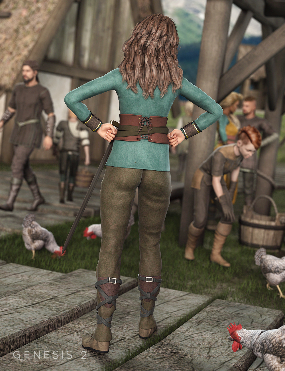 Shieldmaiden for Genesis 2 Female(s) Shieldmaiden for Genesis 2 Female(s) by: Ravenhair, 3D Models by Daz 3D
