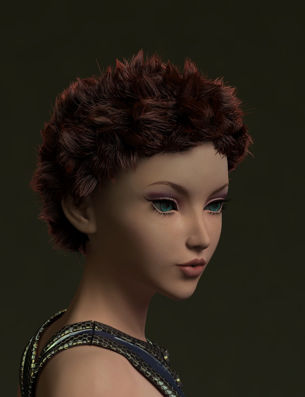 DP Aiko 6 Sport Dynamic Hair by: , 3D Models by Daz 3D