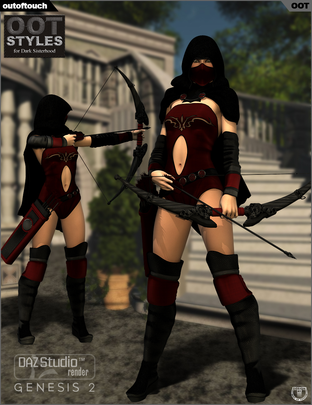 OOT Styles for Dark Sisterhood for Genesis 2 Female(s) OOT Styles for Dark Sisterhood for Genesis 2 Female(s) by: outoftouch, 3D Models by Daz 3D