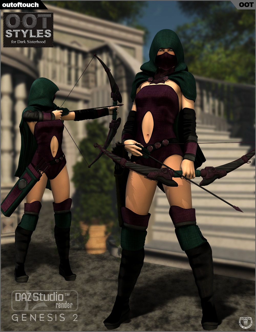 OOT Styles for Dark Sisterhood for Genesis 2 Female(s) OOT Styles for Dark Sisterhood for Genesis 2 Female(s) by: outoftouch, 3D Models by Daz 3D