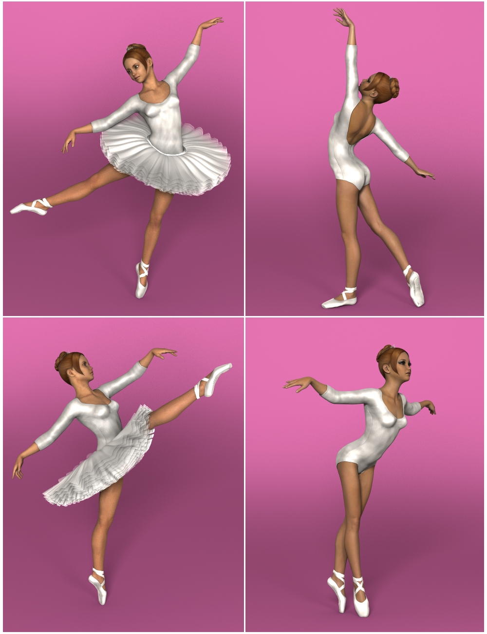 Ballet Poses for Teen Josie 6 and Genesis 2 Female(s) by: Navi, 3D Models by Daz 3D