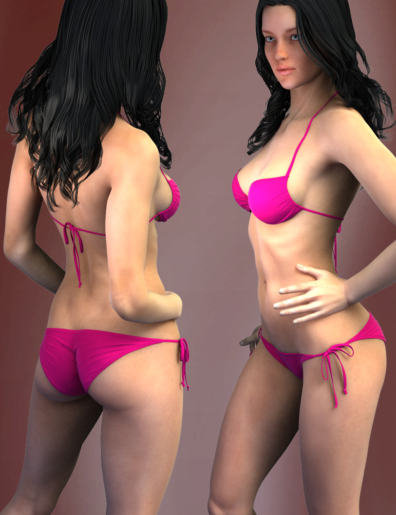 Hongyu's Bikini 2 for V6 by: hongyu, 3D Models by Daz 3D