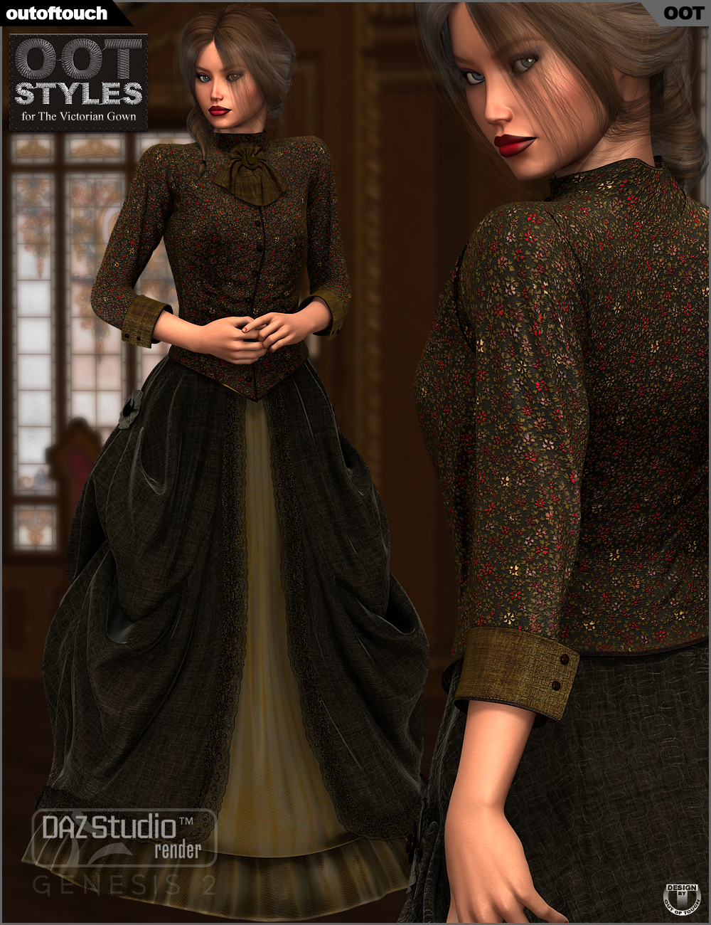 Oot Styles For The Victorian Gown For Genesis 2 Female(s) 