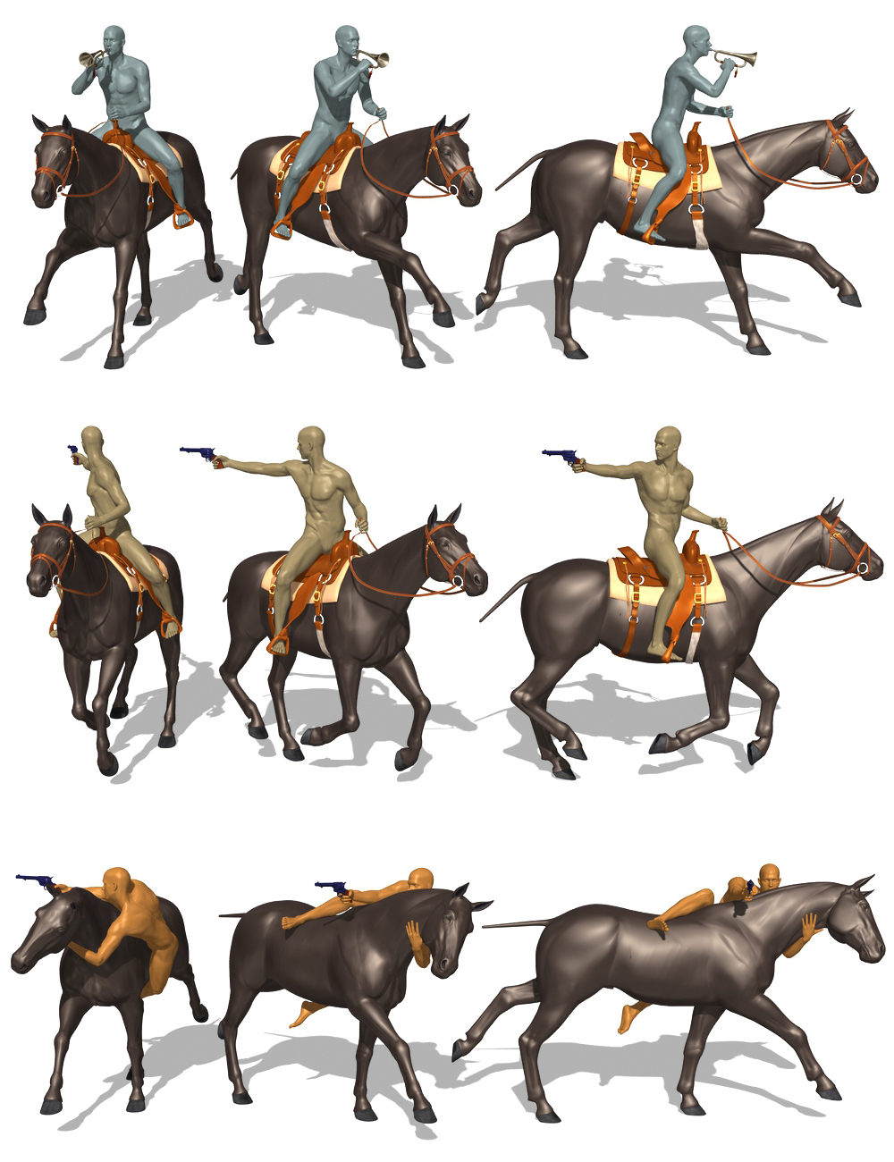 Cavalry Combat Cavalry Combat by: Don Albert, 3D Models by Daz 3D