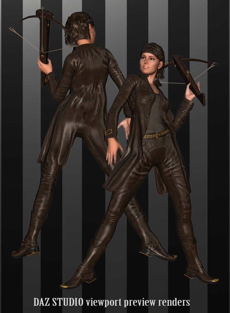 Mec4D The Vampire Huntress for Genesis 2 Female(s) by: Mec4D, 3D Models by Daz 3D