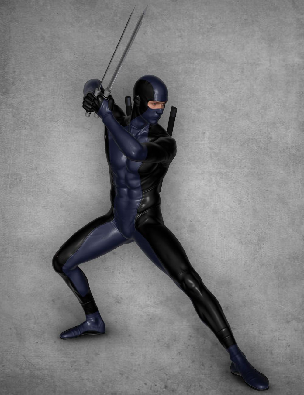 Modern Ninja Blades for Genesis 2 Male(s) by: Velemudr, 3D Models by Daz 3D