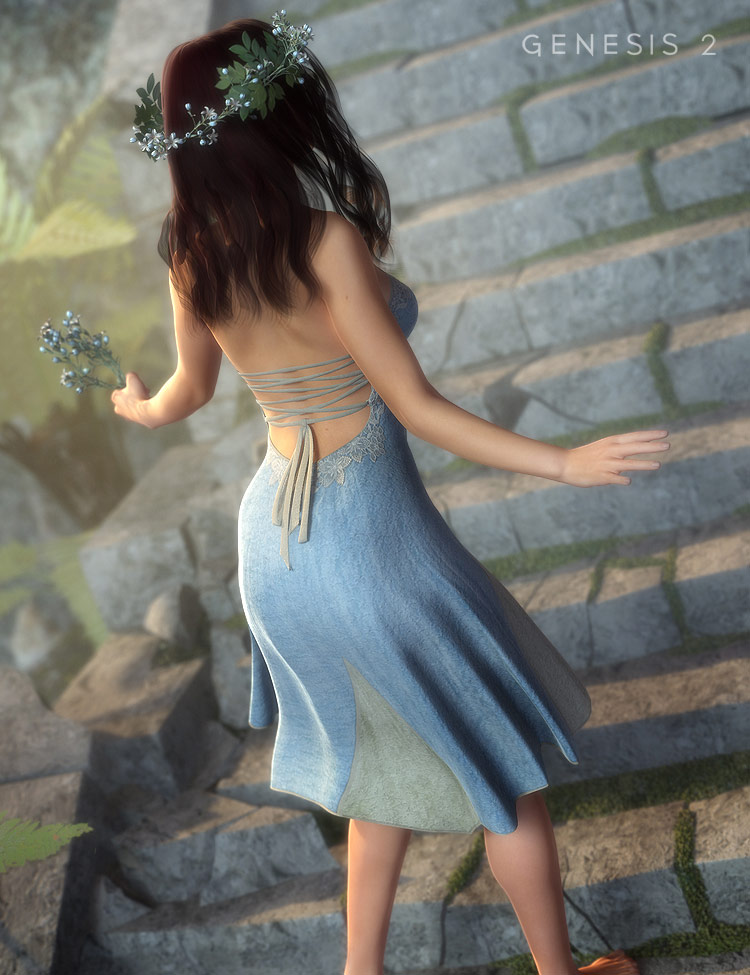 Woodland Dancer Outfit for Genesis 2 Female(s) by: MadaSarsa, 3D Models by Daz 3D