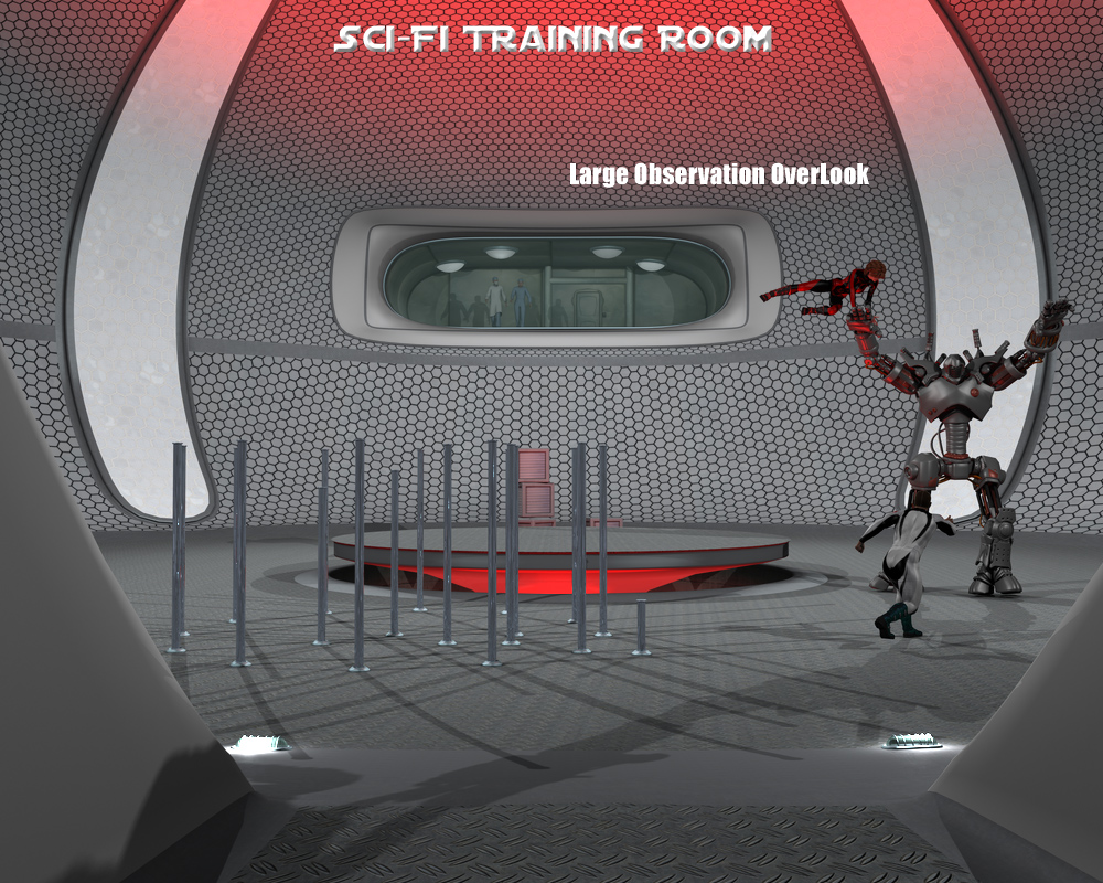 Sci-Fi Training Room by: FirstBastion, 3D Models by Daz 3D