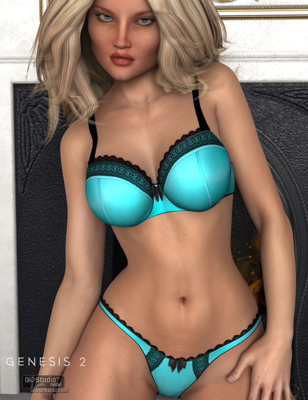 Secrets Lingerie for Genesis 2 Female(s) by: Nikisatez, 3D Models by Daz 3D