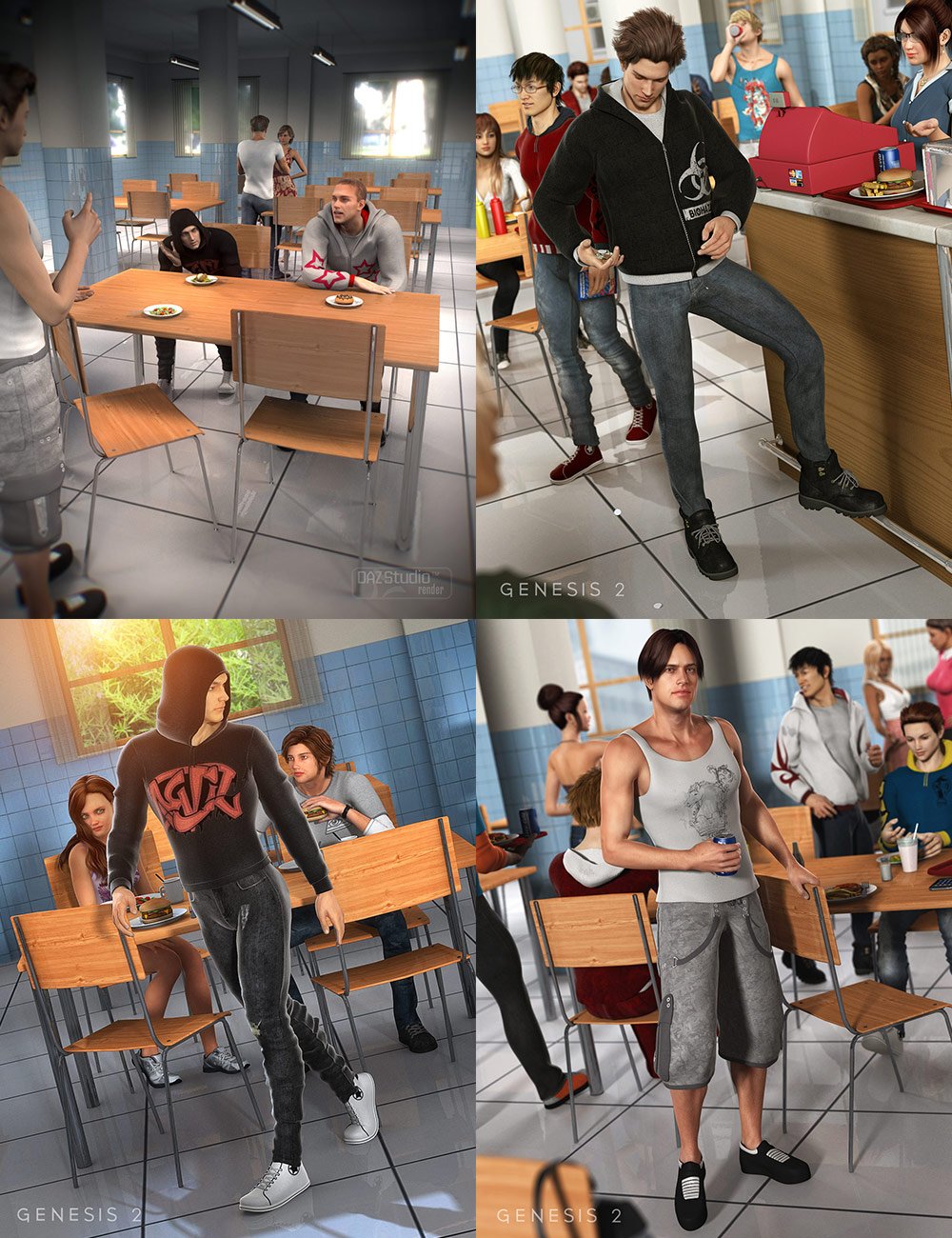 Truancy Bundle by: , 3D Models by Daz 3D