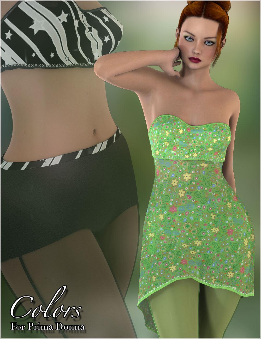 Colors For Prima Donna by: Belladzines, 3D Models by Daz 3D