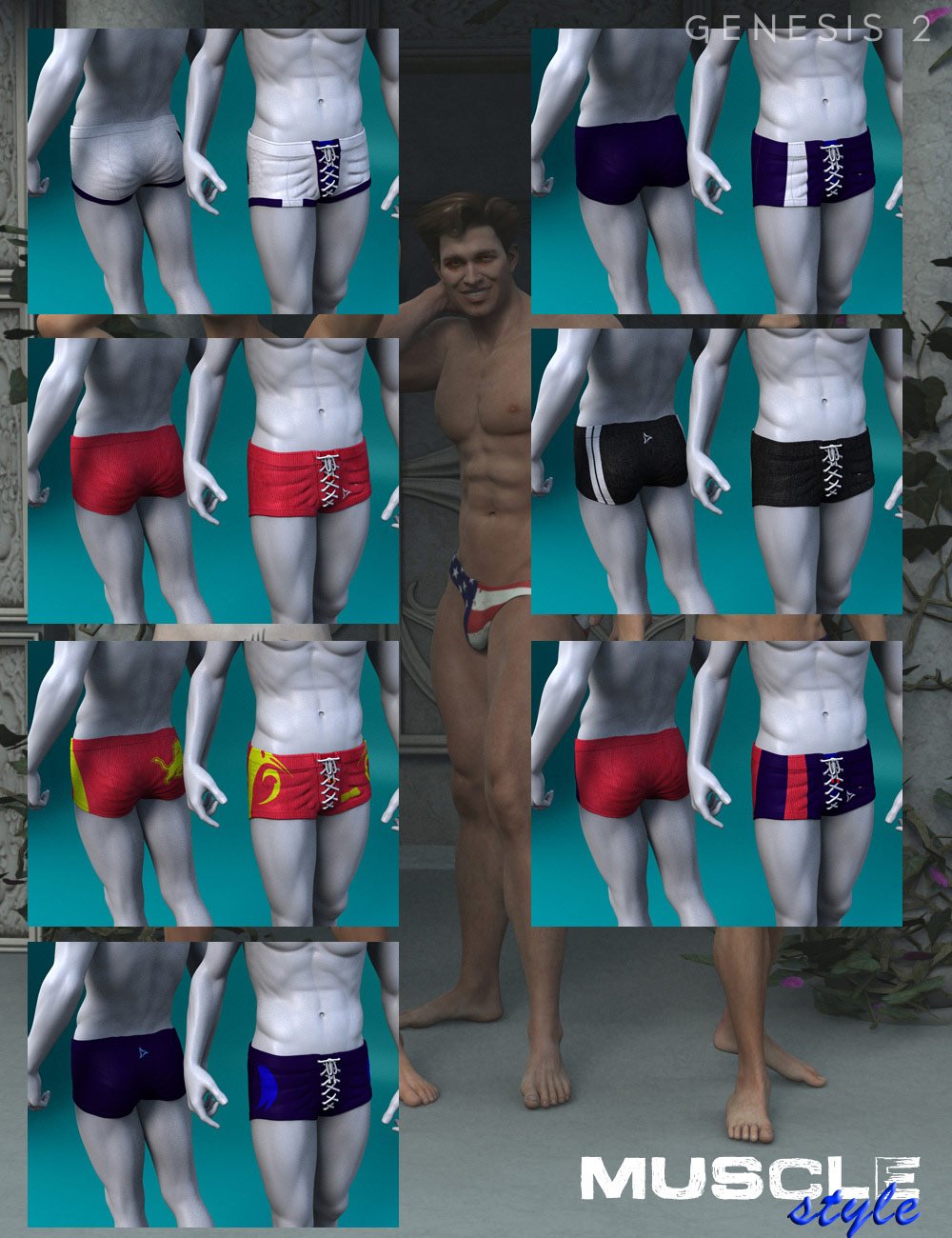 Muscle Style for SY Swimwear Muscle Style for SY Swimwear by: Muscleman, 3D Models by Daz 3D