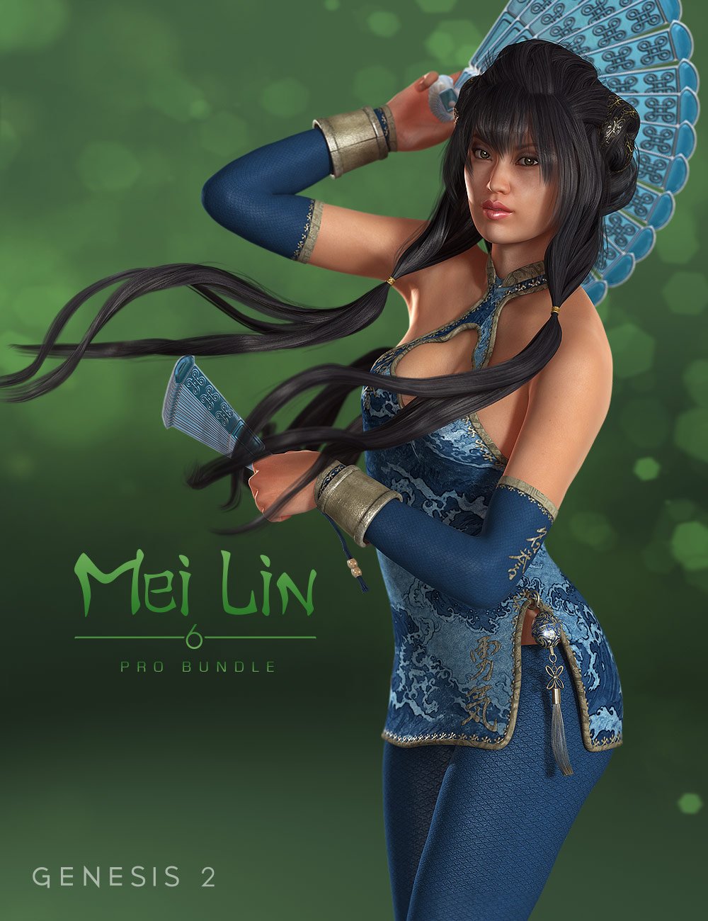 Mei Lin 6 Pro Bundle by: , 3D Models by Daz 3D