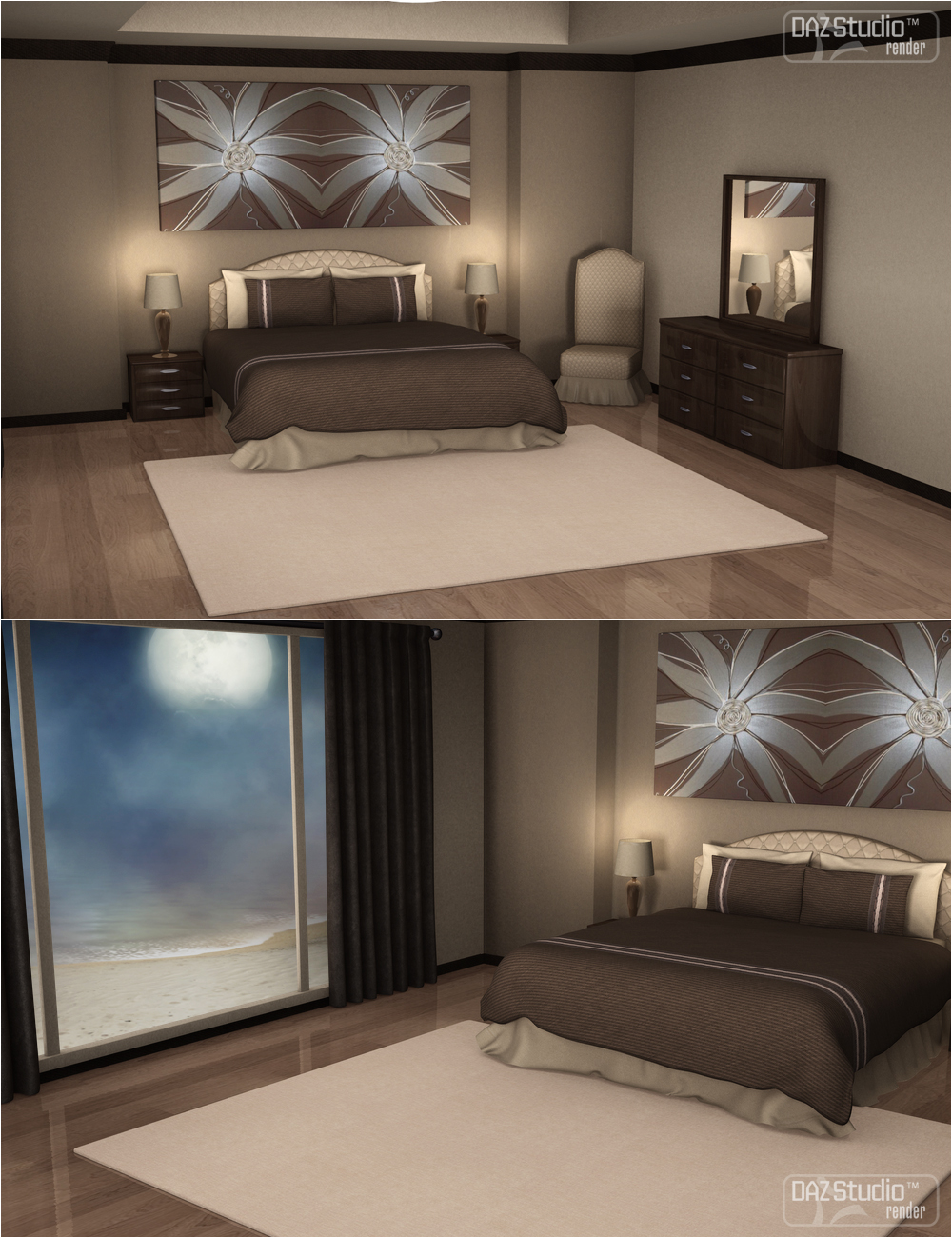 Designer for Luxury Bedroom by: OziChick, 3D Models by Daz 3D