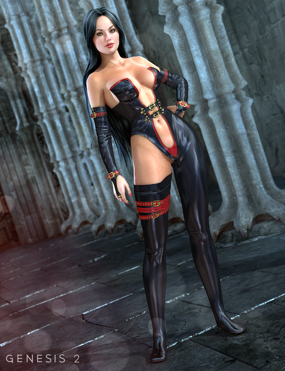 Mistress Lilith for Genesis 2 Female(s) by: 4blueyes, 3D Models by Daz 3D