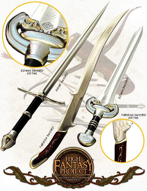 High Fantasy Props High Fantasy Props by: 3D Universe, 3D Models by Daz 3D