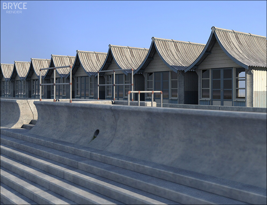 By the Seaside Beach Huts By the Seaside Beach Huts by: David BrinnenForbiddenWhispers, 3D Models by Daz 3D