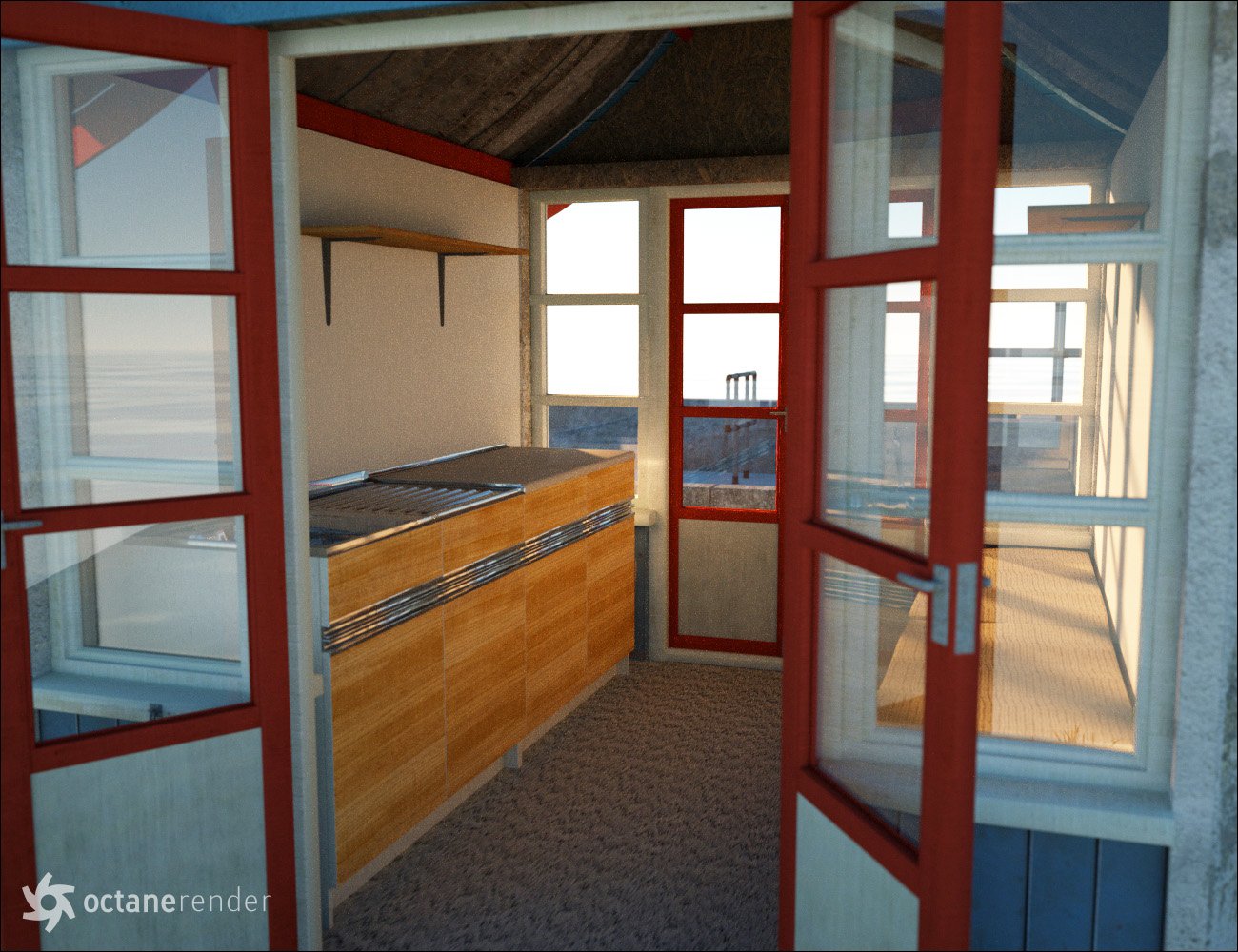 By the Seaside Beach Huts By the Seaside Beach Huts by: David BrinnenForbiddenWhispers, 3D Models by Daz 3D