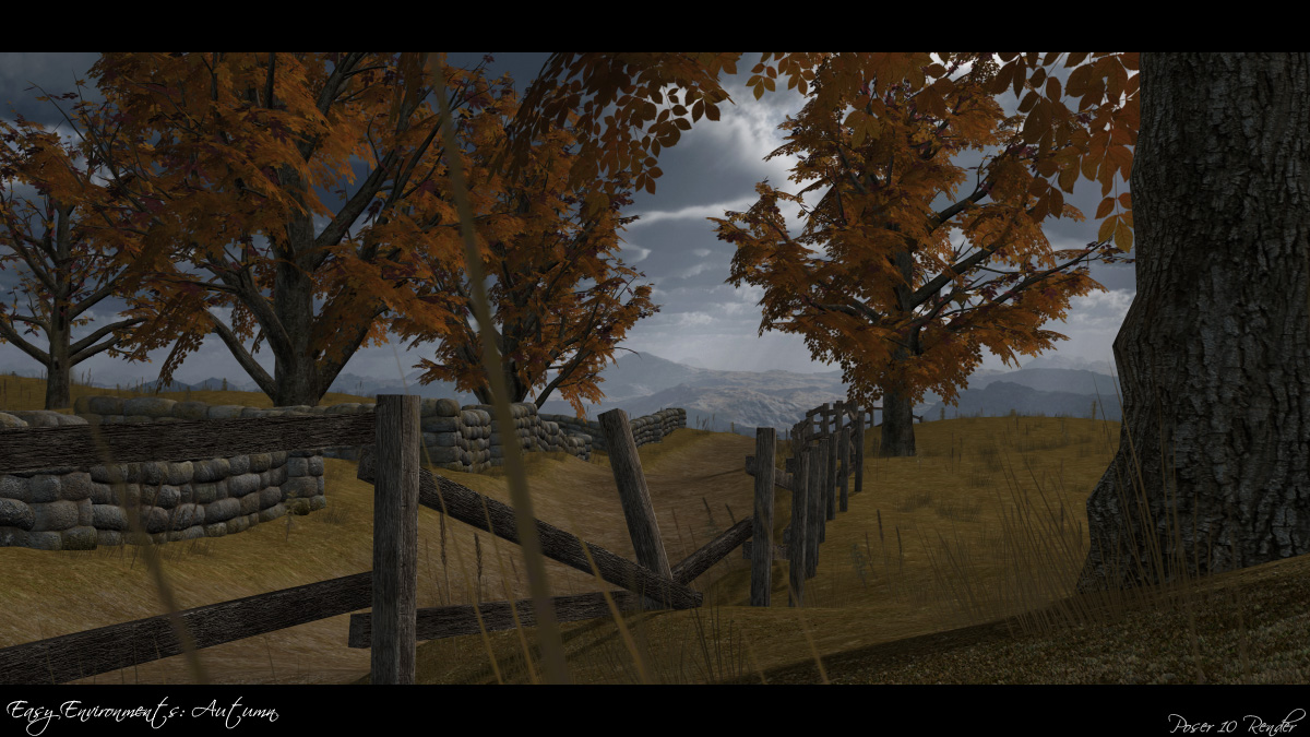 Easy Environments: Autumn by: Flipmode, 3D Models by Daz 3D