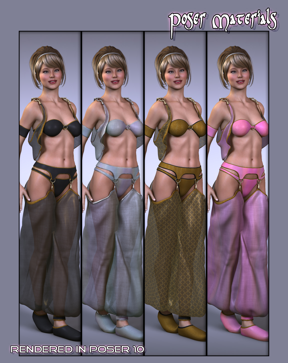 As You Wish: Genie Outfit for Genesis 2 Female(s) by: SloshWerks, 3D Models by Daz 3D