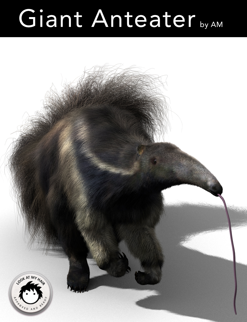 Giant Anteater by AM by: Alessandro_AM, 3D Models by Daz 3D