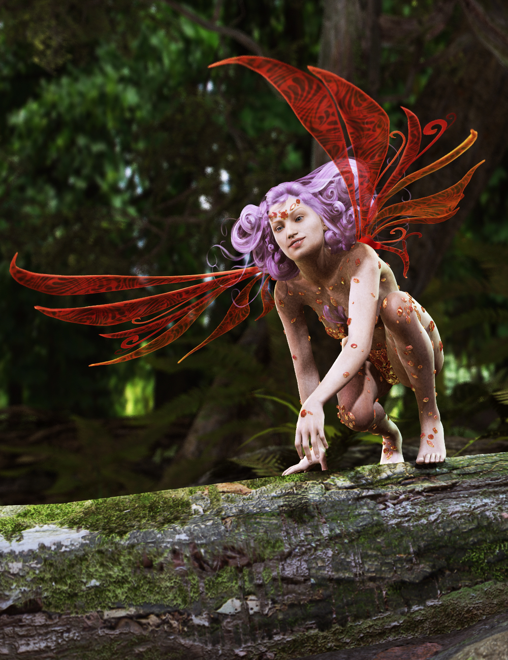 Feral Fey Wings by: FeralFeyForbiddenWhispers, 3D Models by Daz 3D