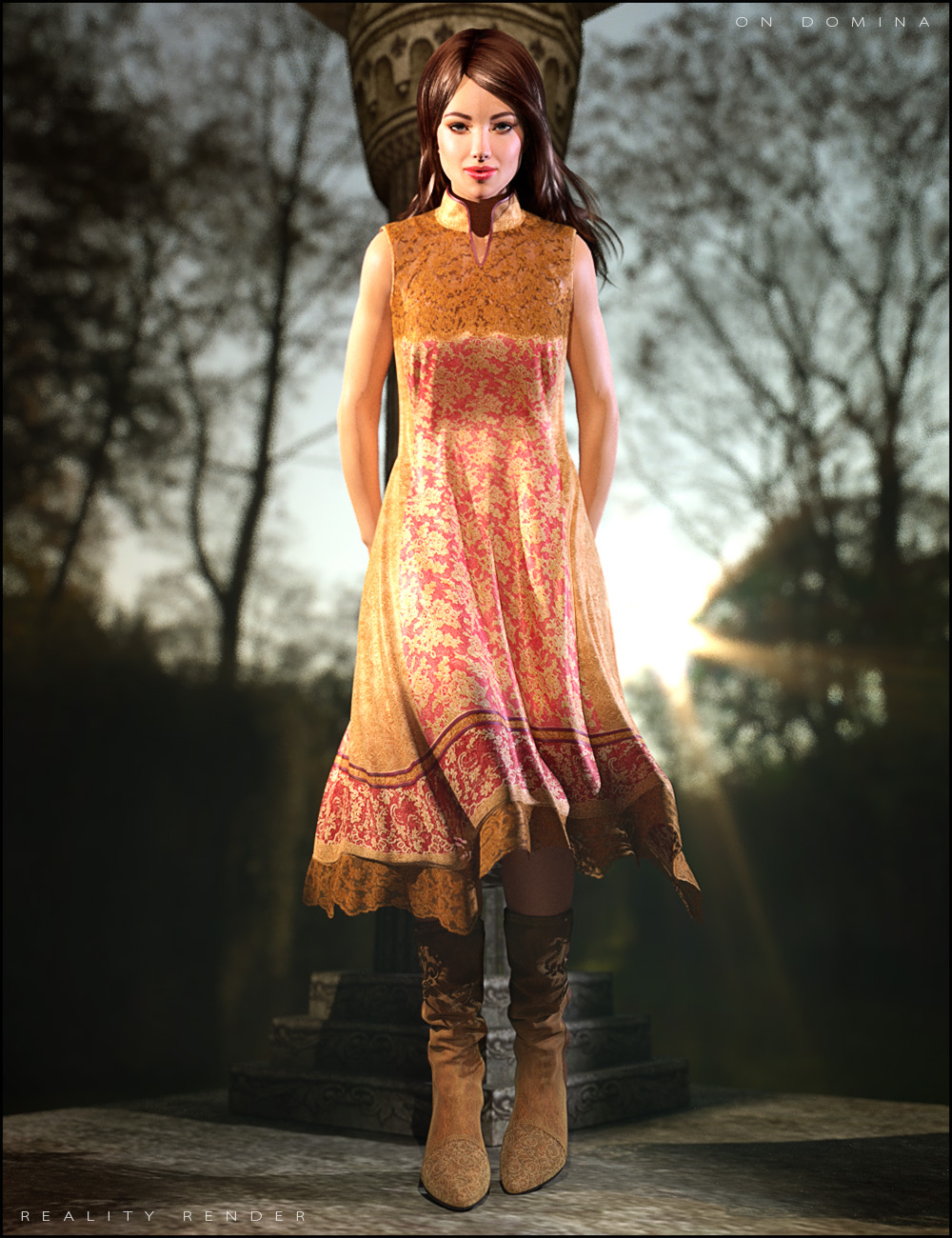 High Garden Outfit For Genesis 2 Female(s) by: SHIFTING IMAGES, 3D Models by Daz 3D