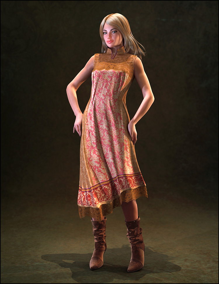 High Garden Outfit For Genesis 2 Female(s) by: SHIFTING IMAGES, 3D Models by Daz 3D