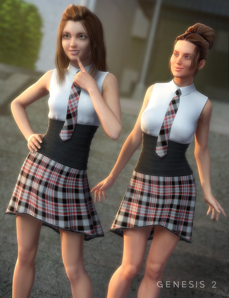Private School for Genesis 2 Female(s) by: SarsaXena, 3D Models by Daz 3D