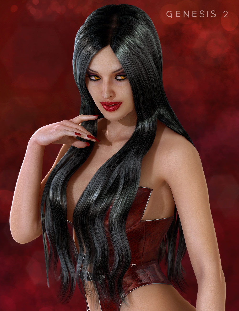 Lustrous Hair by: Valea, 3D Models by Daz 3D